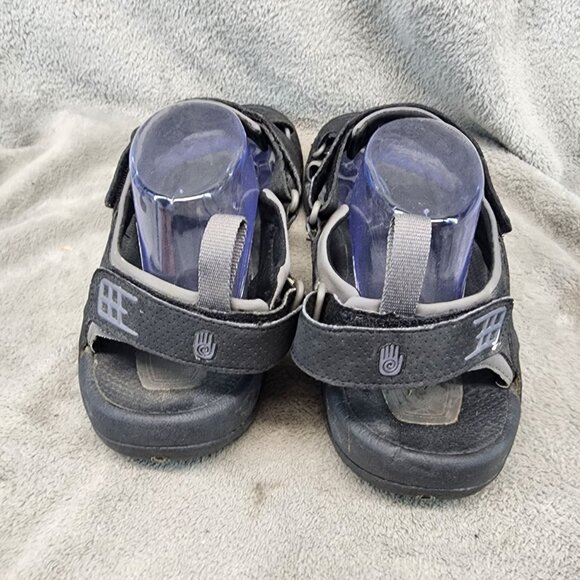 Teva Shoes Mens 12 Black Synthetic Minam Footbed Gorpcore Strappy Outdoor Sandal